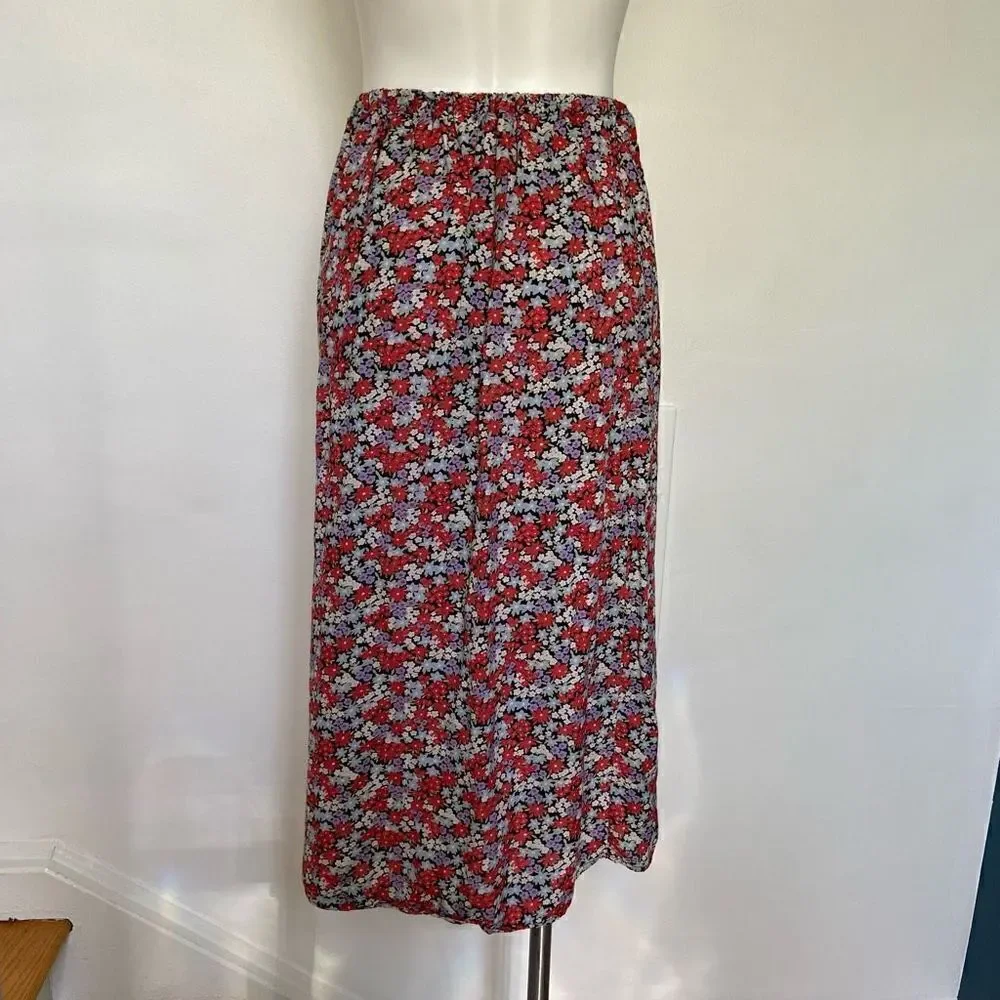 90s Mini floral Y2K Midi Skirt